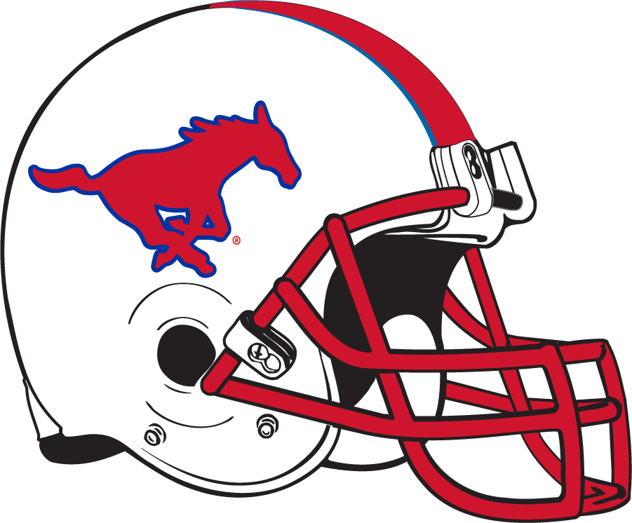 Southern Methodist Mustangs 2012-pres helmet logo diy DTF decal sticker